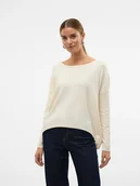 Swetry damskie - Vero Moda Sweter w kolorze kremowym - miniaturka - grafika 1