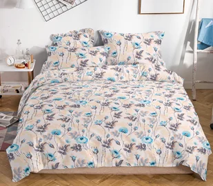 Cotton World Pościel bawełniana 220x200 3cz SATUB01 - Pościel - miniaturka - grafika 1