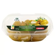 Mieszanki warzywne, sałatki - Carrefour Extra Papryka zielona nadziewana serkiem w oleju rzepakowym 150 g - miniaturka - grafika 1
