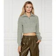 Swetry damskie - Patrizia Pepe Sweter Cropped Fit z dodatkiem wełny - miniaturka - grafika 1