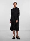 Sukienki - Pieces Sukienka koszulowa 17140732 Czarny Regular Fit - miniaturka - grafika 1