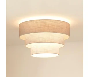 Brilagi - Plafon ALASKA LUNETA 1xE27/15W/230V śr. 45 cm szary/kremowy - Lampy sufitowe - miniaturka - grafika 1