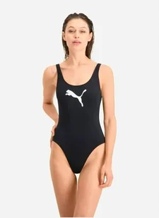 PUMA STRÓJ JEDNOCZĘŚCIOWY Z LOGO CZARNY L 2_9 - Stroje kąpielowe - miniaturka - grafika 1