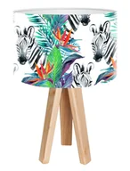 Lampy stojące - Macodesign Lampa biurkowa Zebra tropiku mini-foto-414, 60 W - miniaturka - grafika 1