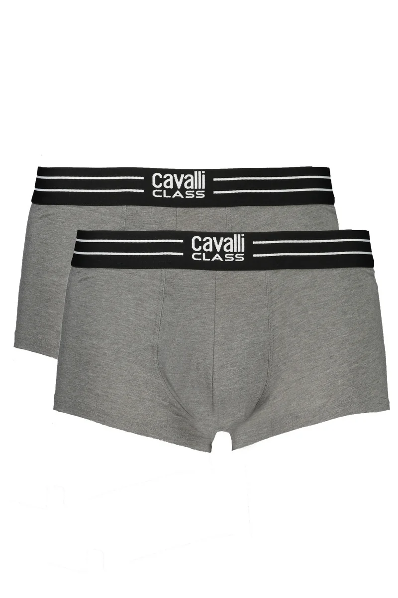 CAVALLI CLASS BOKSERKI MĘSKIE SZARE M
