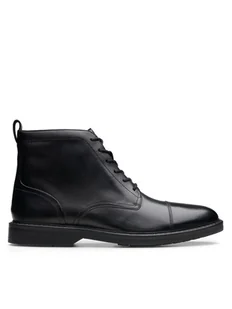 Clarks Kozaki Aldwin Cap 26179732 Czarny - Buty zimowe męskie - miniaturka - grafika 1