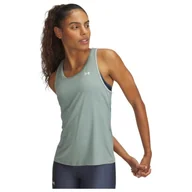 Koszulki sportowe damskie - Damski podkoszulek Under Armour Tech Knockout Tank Rozmiar: S / Kolor: zielony - miniaturka - grafika 1