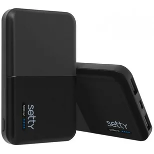 TelForceOne Power Bank Setty 5000 mAh czarny 8_2233243 - Powerbanki - miniaturka - grafika 1