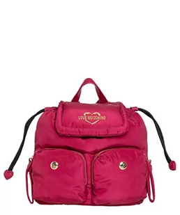 Love Moschino Damski plecak Borsa Nylon PU Fuxia, wielokolorowy, 29 x 26 x 17 - Torebki damskie - miniaturka - grafika 1