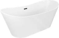 Wanny - Mexen Montana wanna wolnostojąca 170 x 80 cm, biała, przelew czarny - 52011708000-70 - miniaturka - grafika 1
