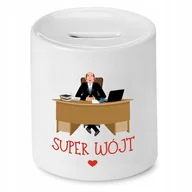 Skarbonki - Skarbonka Dla Komendanta na Urodziny na Prezent z Nadrukiem ze Zdjęciem + Opakowanie na prezent (wzór 02) - miniaturka - grafika 1