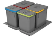 Kosze na śmieci - Kosz na śmieci segregator Rubio 60cm 2x15L+2x7L - miniaturka - grafika 1