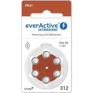 everActive 6 x baterie do aparatów słuchowych everActive ULTRASONIC 312 EVS12 - Baterie i akcesoria - miniaturka - grafika 1