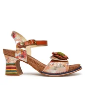 Sandały damskie - Sandały Laura Vita Decbyo 22 Pomarańczowy - miniaturka - grafika 1