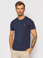 Koszulki męskie - Ralph Lauren Polo T-Shirt Bsr 710680785 Granatowy Custom Slim Fit - miniaturka - grafika 1