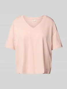 T-shirt o pudełkowym kroju z czystej bawełny - Koszulki i topy damskie - miniaturka - grafika 1
