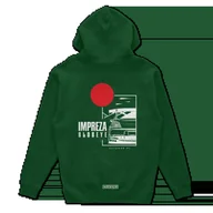 Odzież do sportów motorowych - Bluza z kapturem Subaru Impreza Blobeye zielona-3XL - miniaturka - grafika 1