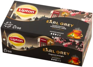 Lipton Earl Grey herbata czarna 50 torebek 75g - Herbata - miniaturka - grafika 1