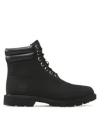 Botki męskie - Timberland Trapery 6in Wr Basic TB0A27X6015 Czarny - miniaturka - grafika 1