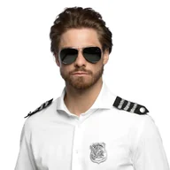 Zabawy w naśladowanie dorosłych - Zestaw Policjanta z okularami 33204 naramienniki odznaka - miniaturka - grafika 1