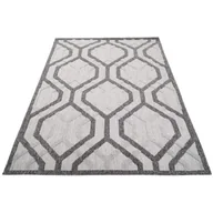 Dywany - Jasnoszary dywan nowoczesny dwupoziomowy M5-C29 - miniaturka - grafika 1