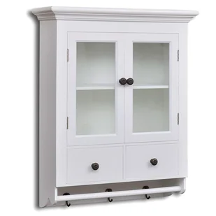 Biała wisząca szafka kuchenna z wieszakami L2-P33 - Szafki kuchenne - miniaturka - grafika 1