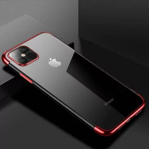 Clear Color case żelowy pokrowiec etui z metaliczną ramką Xiaomi Mi 11 czerwony - Etui i futerały do telefonów - miniaturka - grafika 4