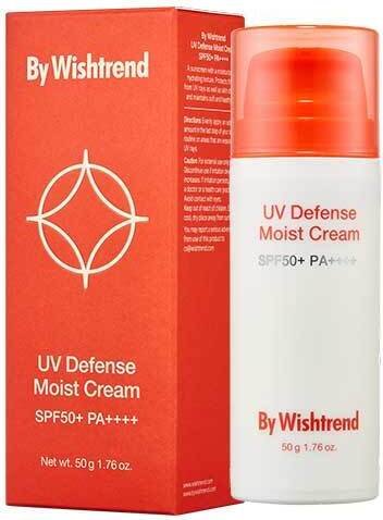 By Wishtrend UV Defense Moist Cream SPF 50+ PA++++, 50ml - nawilżający krem do twarzy