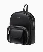 Plecaki - PUCCINI Plecak damski z kieszeniami czarny - miniaturka - grafika 1