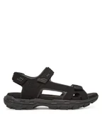 Sandały męskie - Skechers Sandały Garver-Louden 64487/BLK Czarny - miniaturka - grafika 1