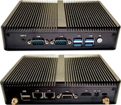 Mini PC - Komputer Eglobal Bezwentylatorowy mini PC M3 Intel J4125, HDMI, VGA, 2xCOM, 2xLAN, WiFi, BT, SIM M3-J4125S-8-256 - miniaturka - grafika 1