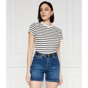 Tommy Hilfiger T-shirt | Slim Fit - Koszulki i topy damskie - miniaturka - grafika 1