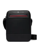 Nerki - Tommy Hilfiger Saszetka Th Foundaiton Mini Reporter AM0AM14156 Czarny - miniaturka - grafika 1