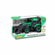 Samochody i pojazdy dla dzieci - Traktor ładowarka rolnicza 25x12x15 Progress zielony WADER POLESIE 91741 WADP - miniaturka - grafika 1