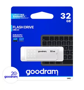 Goodram UME2 32GB biały (0320W0R11) - Pendrive - miniaturka - grafika 1