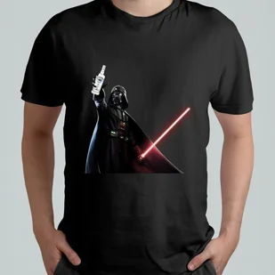 KOSZULKA MĘSKA ŚMIESZNA T-SHIRT Star Wars Lord Darth Vader Żubrówka r. L - Koszulki męskie KOSZULKA MĘSKA ŚMIESZNA T-SHIRT Star Wars Lord Darth Vader Żubrówka r. L - Koszulki męskie - miniaturka - grafika 1