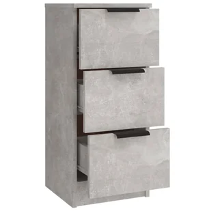 Lumarko 3-częściowa komoda, szarość betonu, materiał drewnopochodny - Komody - miniaturka - grafika 11