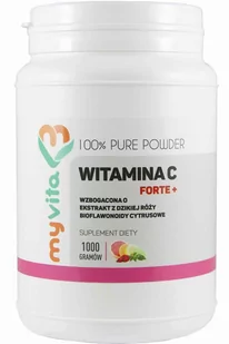 MyVita Witamina C FORTE+ proszek 1kg - witamina C + bioflawonoidy + dzika róża 21PRNWITCDF - Zdrowa żywność - miniaturka - grafika 2