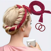 Wałki do włosów - TEMU Bezgrzewcze Lokówki dla Kobiet – Opaska do Nocnego Kręcenia z Gumką, Delikatne Narzędzia Bez Ciepła na Naturalne Fale i , Stylizacja bez - miniaturka - grafika 1