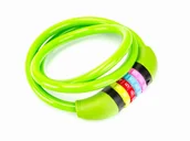 Zabezpieczenia do roweru - Zamknięcie na szyfr SL602 10x1000 /spirala/zielony et/logo ROMET - miniaturka - grafika 1