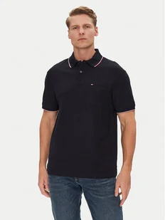 Tommy Hilfiger Polo MW0MW38457 Granatowy Classic Fit - Koszulki męskie - miniaturka - grafika 1