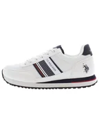 Trampki męskie - U.S. Polo Assn. Sneakersy w kolorze biało-czarnym - miniaturka - grafika 1