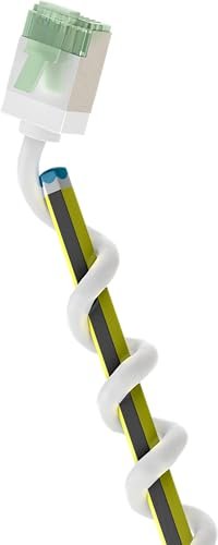 goobay 74358 CAT 8.1 kabel krosowy slim/ultraelastyczny RJ45 CAT 8.1 kabel sieciowy U/FTP CU, OFC/cienki kabel Ethernet LAN z krótkimi wtyczkami / 40 Gbit/s, 2000 MHz LSZH, ochrona przed