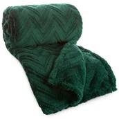 Koce - Koc EUROFIRANY D91 Jodła 170 x 210 cm Ciemnozielony - miniaturka - grafika 1