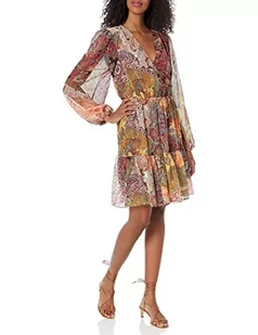 GUESS Pani Guess Sukienka Cassandre Sukienka Koktajlowa, Wielobarwny, XS - Sukienki - miniaturka - grafika 1
