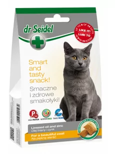 Dr Seidel Dermapharm Smakołyki Dr Seidla Dla Kota Na Piękną Sierść 50G - Przysmaki dla kotów - miniaturka - grafika 1