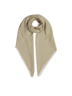 Calvin Klein Chusta Monogram Jacquard Scarf K60K608779 Zielony - Czapki i chusty sportowe damskie - miniaturka - grafika 1