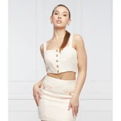 Koszulki i topy damskie - GUESS Top | Slim Fit | z dodatkiem wełny - miniaturka - grafika 1