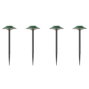QAZQA Zestaw 4 zielonych reflektorów szpilkowych z LED IP44 solarnych - Mushroom - Lampy ogrodowe - miniaturka - grafika 1