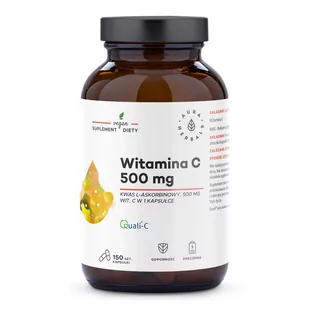 Witamina C 500 mg, kapsułki 150 szt. - Witaminy i minerały - miniaturka - grafika 1